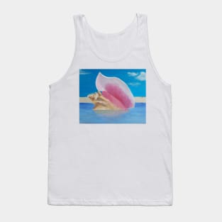 Conch Shell on a Sandbank Tank Top